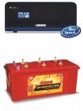 LUMINOUS ZELIO +1100VA Pure Sine Wave Inverter & EXIDE INVA MASTER 1500 150AH Tubular Battery